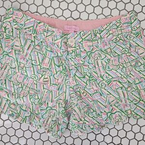 Lilly Pulitzer scalloped Callahan shorts sz 4